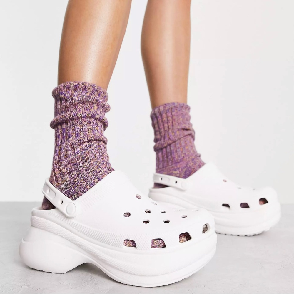 Crocs Bae Platform Clog White size 8 NWT